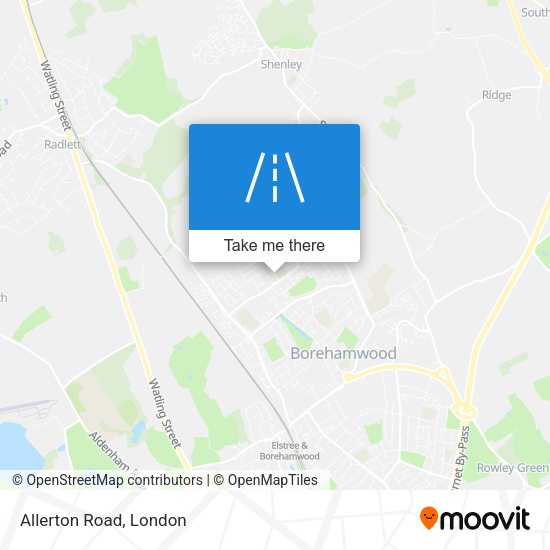 Allerton Road map