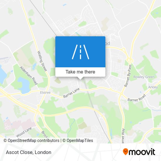 Ascot Close map