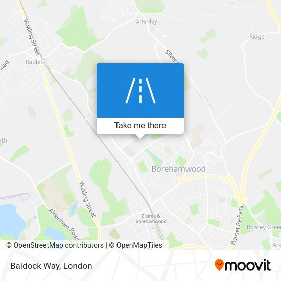 Baldock Way map