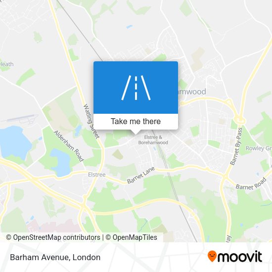 Barham Avenue map