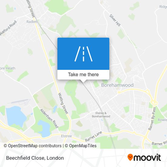 Beechfield Close map