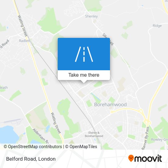 Belford Road map