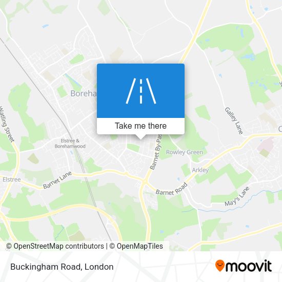 Buckingham Road map