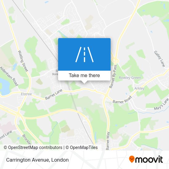 Carrington Avenue map