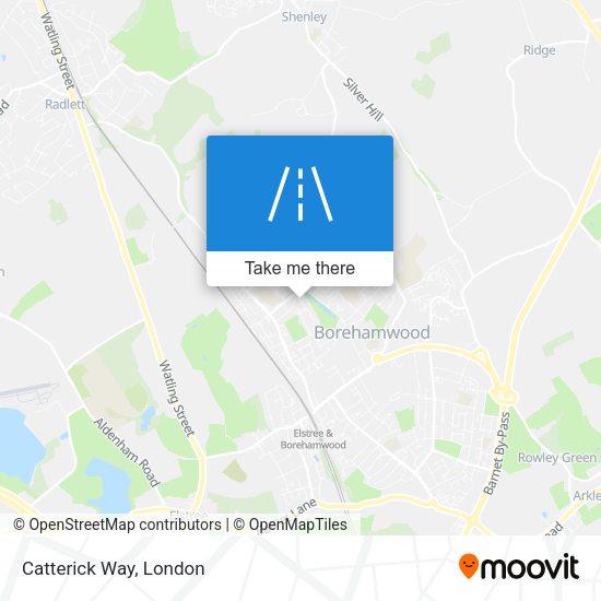 Catterick Way map