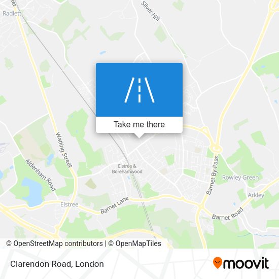 Clarendon Road map