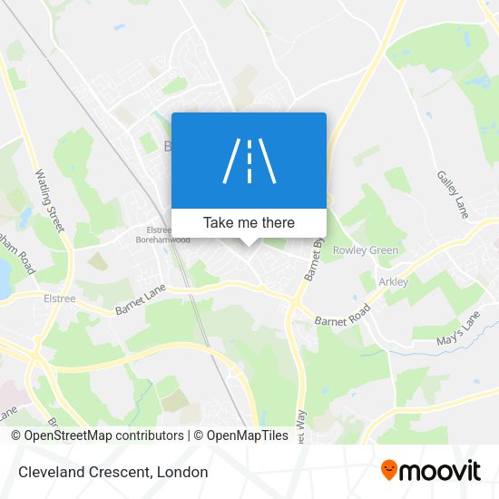 Cleveland Crescent map