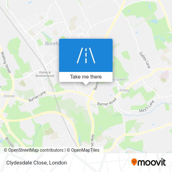 Clydesdale Close map