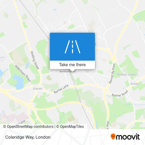 Coleridge Way map