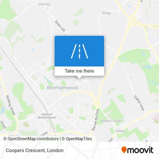 Coopers Crescent map