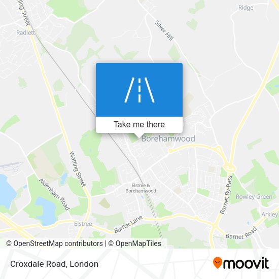 Croxdale Road map