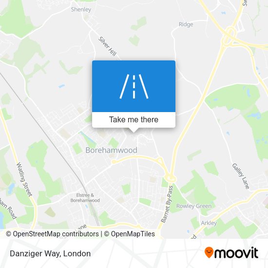 Danziger Way map