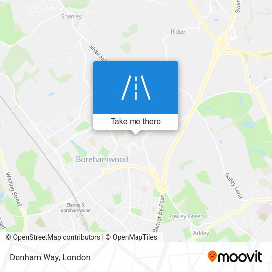 Denham Way map