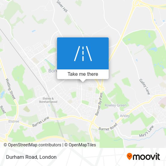 Durham Road map