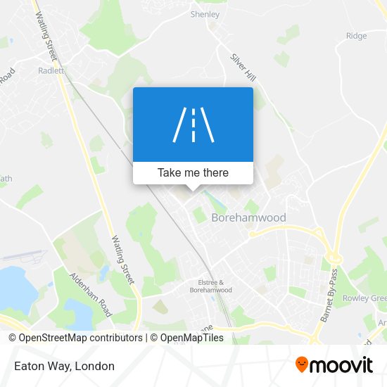 Eaton Way map
