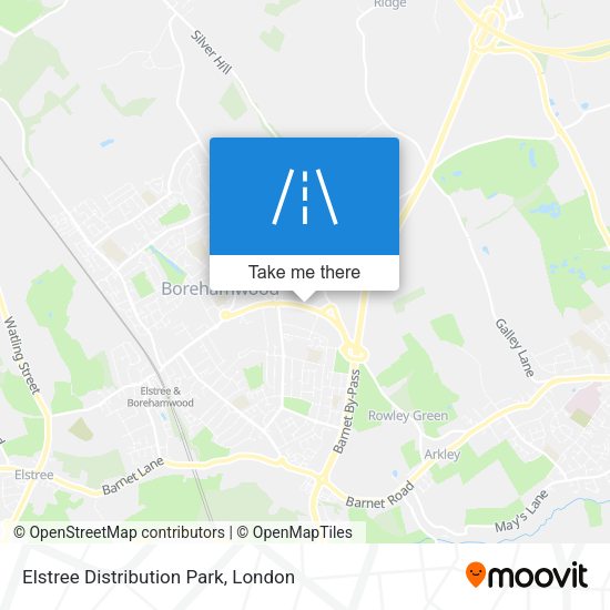 Elstree Distribution Park map