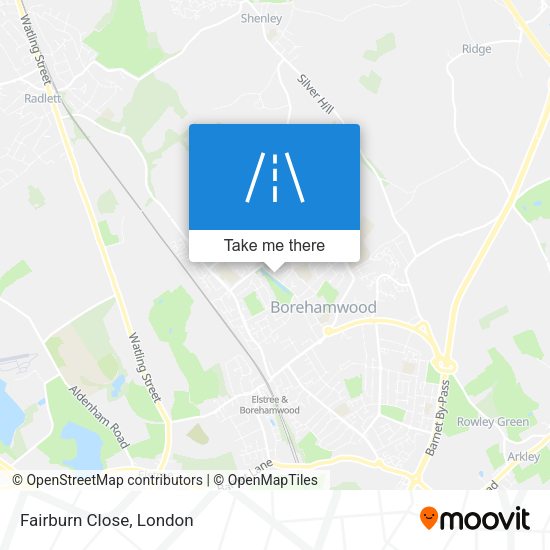 Fairburn Close map
