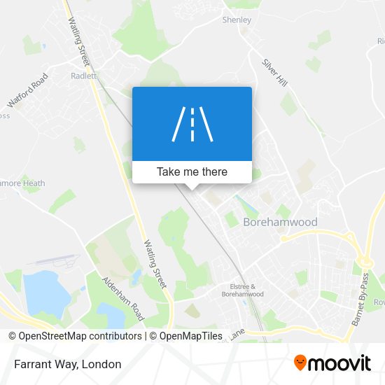 Farrant Way map