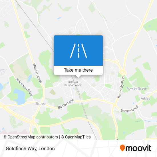 Goldfinch Way map