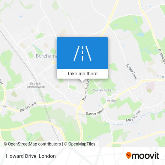 Howard Drive map