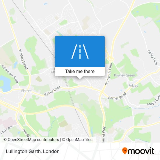 Lullington Garth map