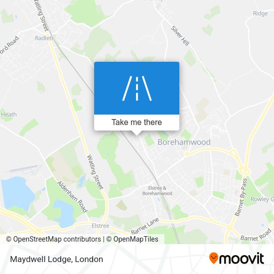 Maydwell Lodge map