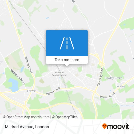 Mildred Avenue map