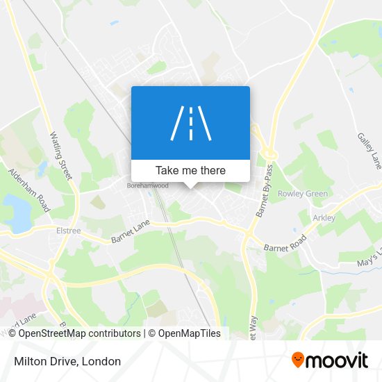Milton Drive map