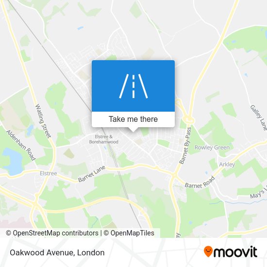 Oakwood Avenue map