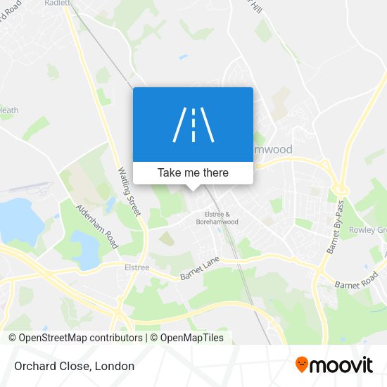 Orchard Close map
