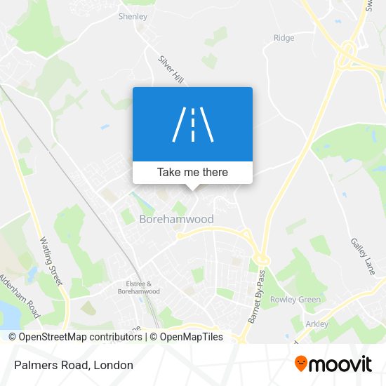 Palmers Road map