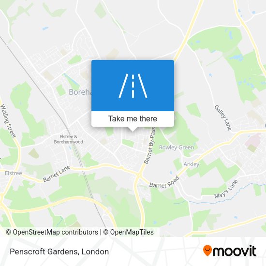 Penscroft Gardens map