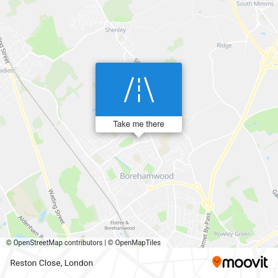 Reston Close map