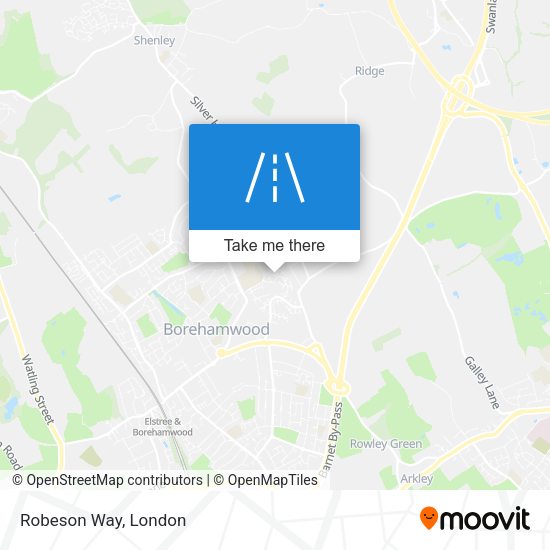 Robeson Way map