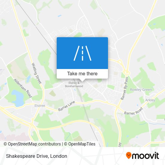 Shakespeare Drive map
