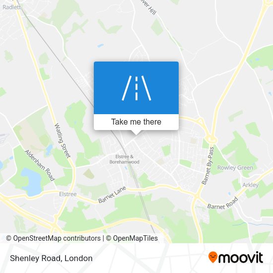 Shenley Road map