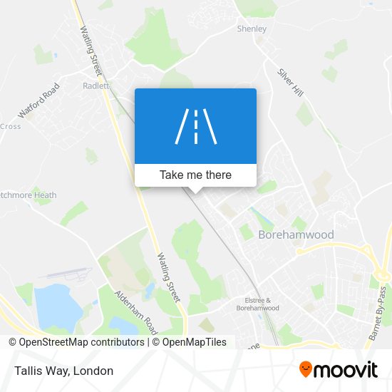 Tallis Way map