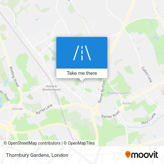 Thornbury Gardens map