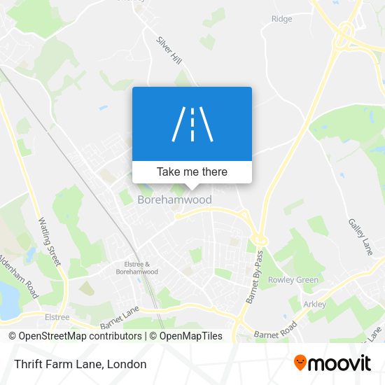 Thrift Farm Lane map