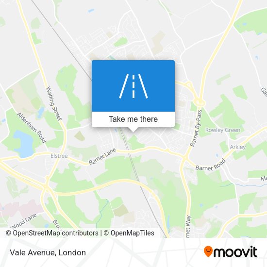 Vale Avenue map