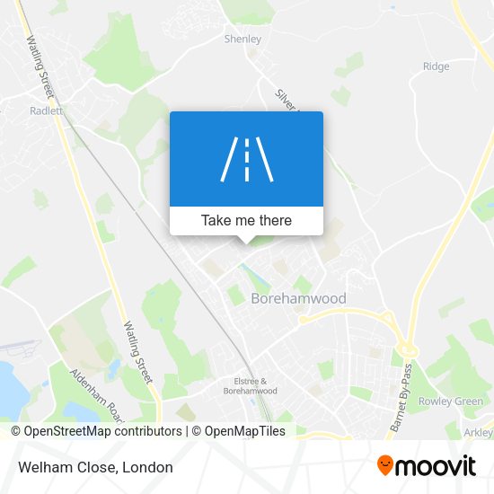 Welham Close map