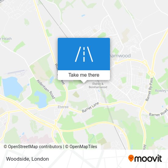 Woodside map