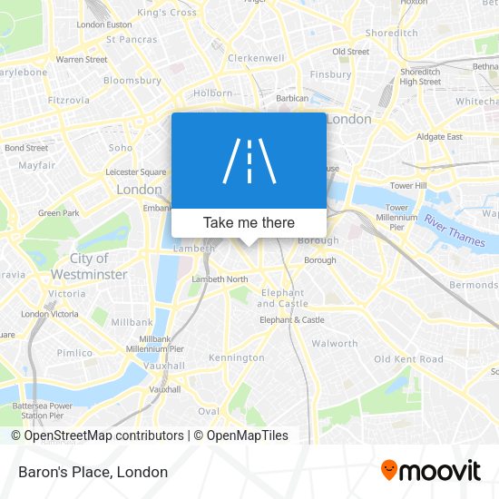Baron's Place map