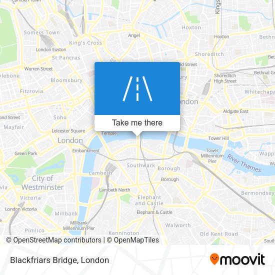 Blackfriars Bridge map