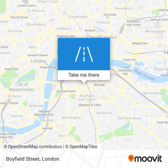 Boyfield Street map