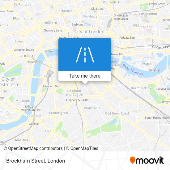 Brockham Street map