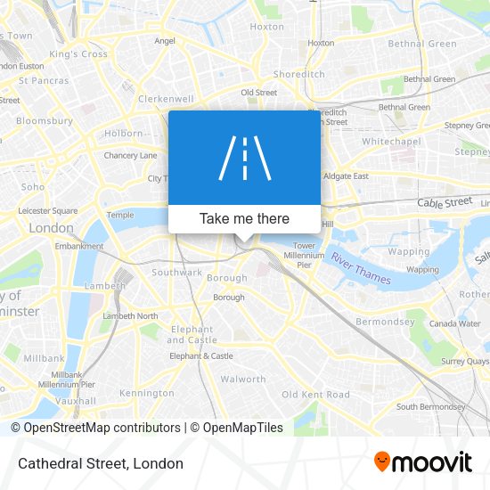 Cathedral Street map