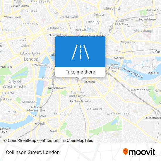 Collinson Street map