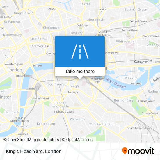 King's Head Yard map