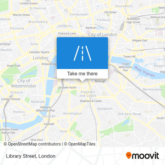 Library Street map